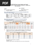 Lab Report - 4 - Distribution Network Voltage Control