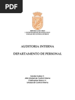 Auditoria Departamento de Personal 2013