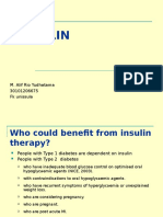 Insulin: M. Alif Rio Yudhatama 30101206675 FK Unissula