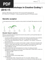 IS71014B Workshops in Creative Coding 1 (2016-17) : Genetic Sculptor