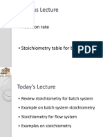 CHME 314 Lecture 08 Rate Laws and Stoichiometry 3