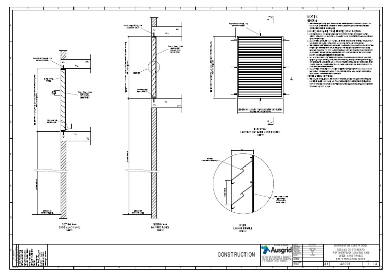 Standard Ventilation Duct Panels CAD | PDF | Engineering