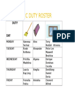 2C Duty Roster
