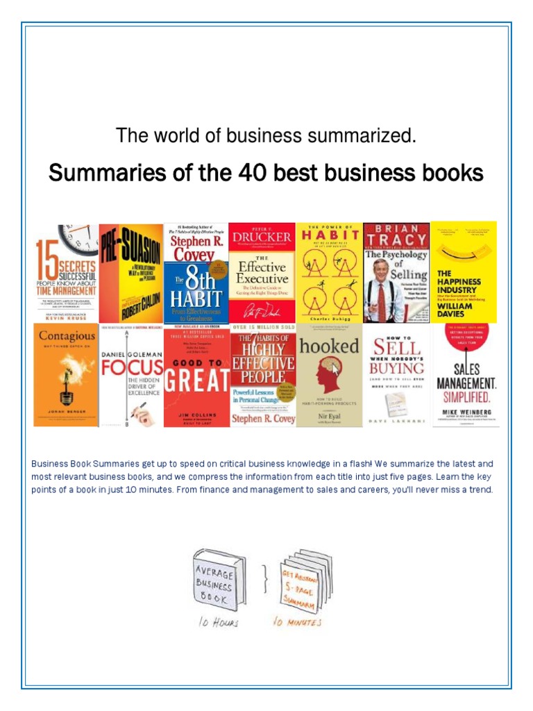 Business Book Summaries Sales Customer
