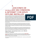 Instala Actualizaciones de Windows Sin Conexión a Internet Con Wsus Offline Installer