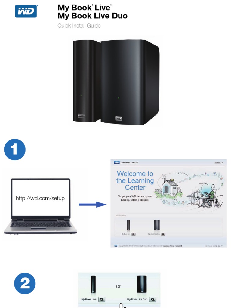 Wd My Book Live 3tb Quick Installation Guide English Media Technology Communication Design