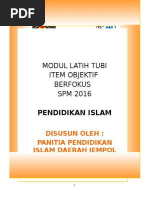 Item Objektif Berfokus Pdf