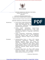 PMK RI No. 008 Tahun 2012 Tentang Kode Etik Pegawai Negeri Sipil Di Lingkungan Kementerian Kesehatan (Salinan 11 Hal)