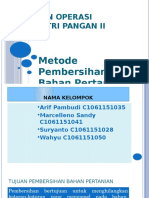 Metode Pembersihan Bahan Pertanian