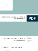 Screening Pasien Geriatri Di KPKM Reni Jaya Firda Bismillah