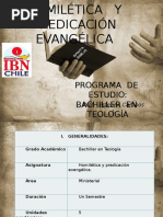 Homilética, Clase, Nº1