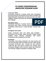  Kesan Negatif Akibat Perkembangan Sistem Pengangkutan Terhadap Alam Sekitar