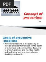 Concept of Prevention