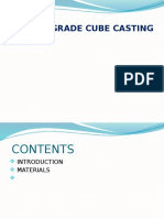 M30 Grade Cube Casting Process