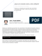 ¿Que Es El Comando Screen y Cómo Utilizarlo - Xpress Hosting Blog