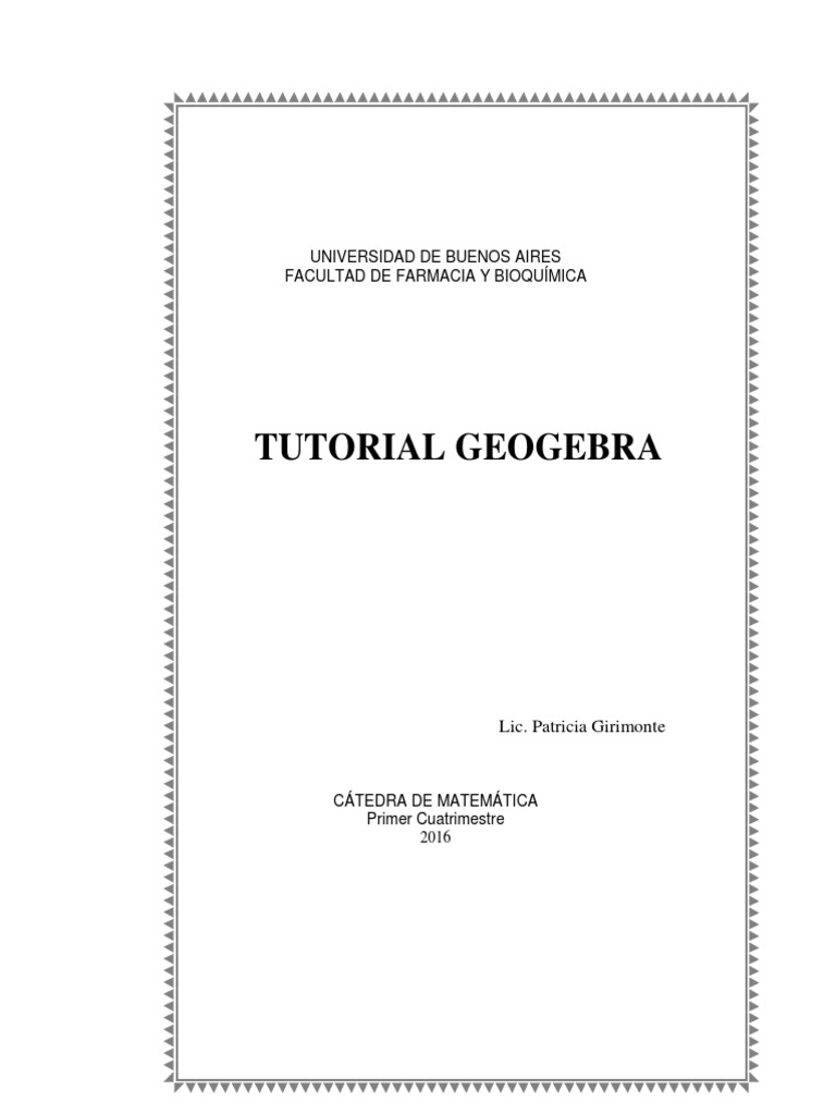 TUTORIAL GeoGebra PDF | PDF | Informática