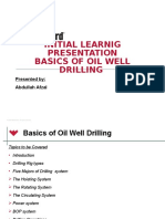 Initial Learnig Presentation Basics of Oil Well Drilling: Presented By: Abdullah Afzal