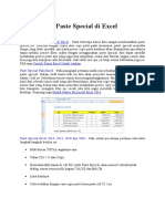 Studi Kasus Paste Special Di Excel