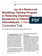 CE 2.5   The Efficacy of a Nurse-Led Breathing Program