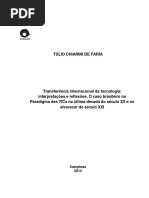 TÚLIO CHIARINI de FARIA - Transferência de Tecnologia