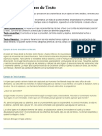 Los Distintos Tipos de Texto.de