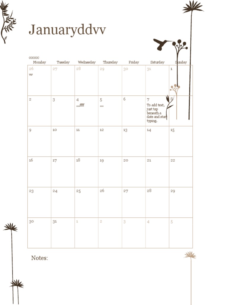 Januaryddvv: Notes | PDF | Sports | Leisure