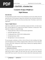 Chapter--4-Geometric Design of Highways Sight Distance(Part 1)