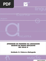 Unidade II Aprender Padroes Lingua Escrita Modo Reflexivo Aluno