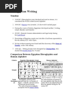 Egyptian Writing