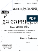 Paganini 24 Caprice For 2 Violin