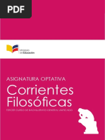 Asignatura Optativa Corrientes Filosoficas CS 3BGU