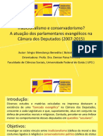 Tradicionalismo e conservadorismo? A atuação dos parlamentares evangélicos na Câmara dos Deputados (2007-2015) 