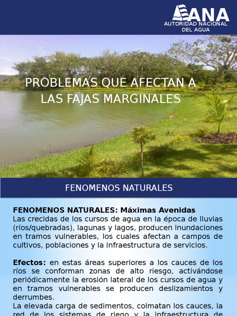 Problemas en Fajas Marginales | PDF | Inundar | Agua
