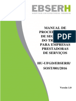 Anexo Resolução 37 - Manual de Procedimentos de Segurança Do Trabalho Para Empresas Prestadoras de Serviços