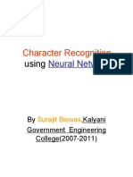 Character Recognition PRJT