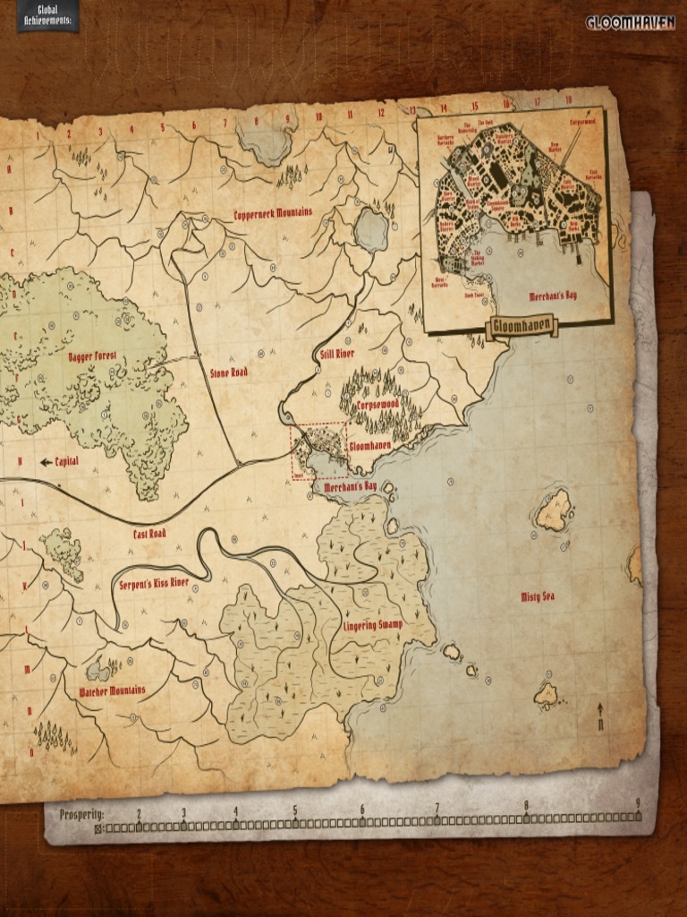 Gloomhaven World Map - Full