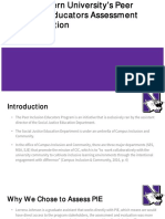 Northwestern Universitys Peer Inclusion Educators Evaluation and Assessment