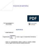 Dosificación de morteros