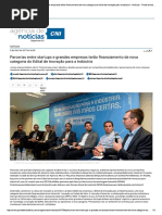 Parcerias Entre Startups e Grandes Empresas Terão Financiamento de Nova Categoria Do Edital de Inovação Para a Indústria