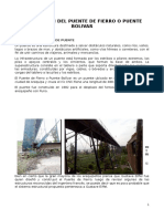 Descripcion Del Puente de Fierro o Puente Bolivar