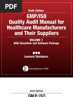 Download GMP-IsO Quality Audit Manual for Healthcare Manufacturers and Their Suppliers InterpharmCRC Sixth Edition VOLUME 1 by Shivanand Bharti SN34464761 doc pdf