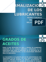 Normalizacion de Los Lubricantes