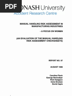 Manual Handling Risk Assesment
