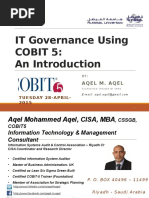 COBIT 5 IT Governance Model An Introduction