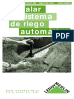 Botánica - Jardinería - Instalar Un Sistema de Riego Automático - Leroy Merlin PDF