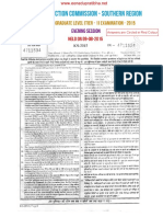 SSC CGL 2015 Evening Paper With Key