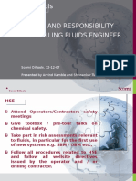 Role and Responsibilities of Drilling Fluids Engineers