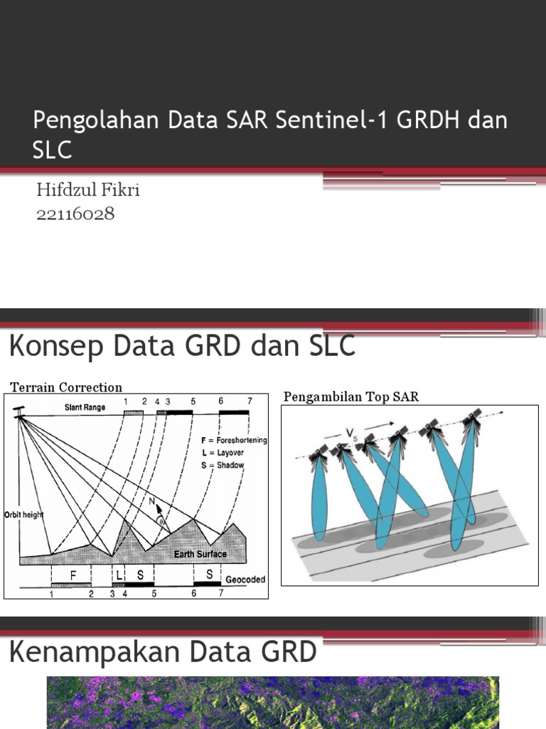 Pengolahan Data SAR Sentinel-1 GRD & SLC | PDF