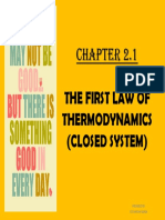 Chapter 2.1 The First Law of Thermodynamics