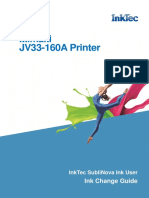 Mimaki JV33-160A Printer: Ink Change Guide